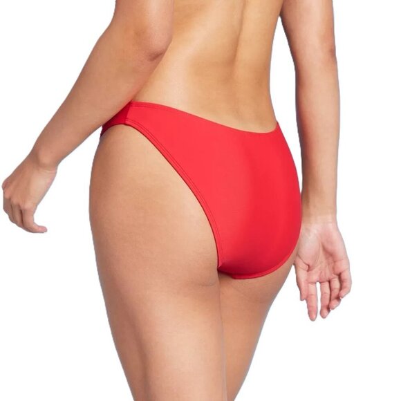 Wild Fable Red Low Rise High Leg Cheeky Bikini Swim Bottom -- Size XS 0-2 - Picture 2 of 5